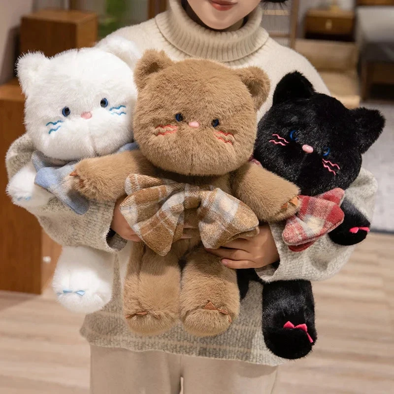 Kawaii Cat Teddy Bear Bowtie Plushies - Image 2