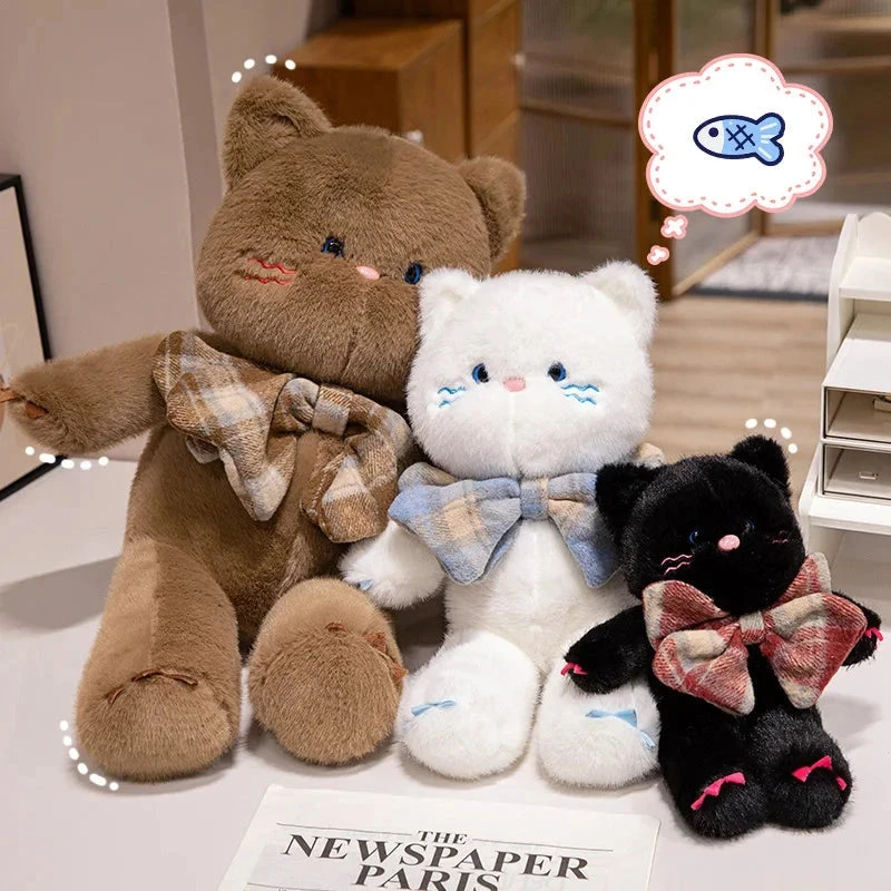 Kawaii Cat Teddy Bear Bowtie Plushies