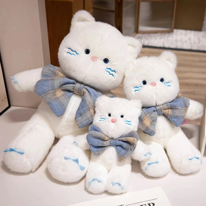 Kawaii Cat Teddy Bear Bowtie Plushies - Image 8