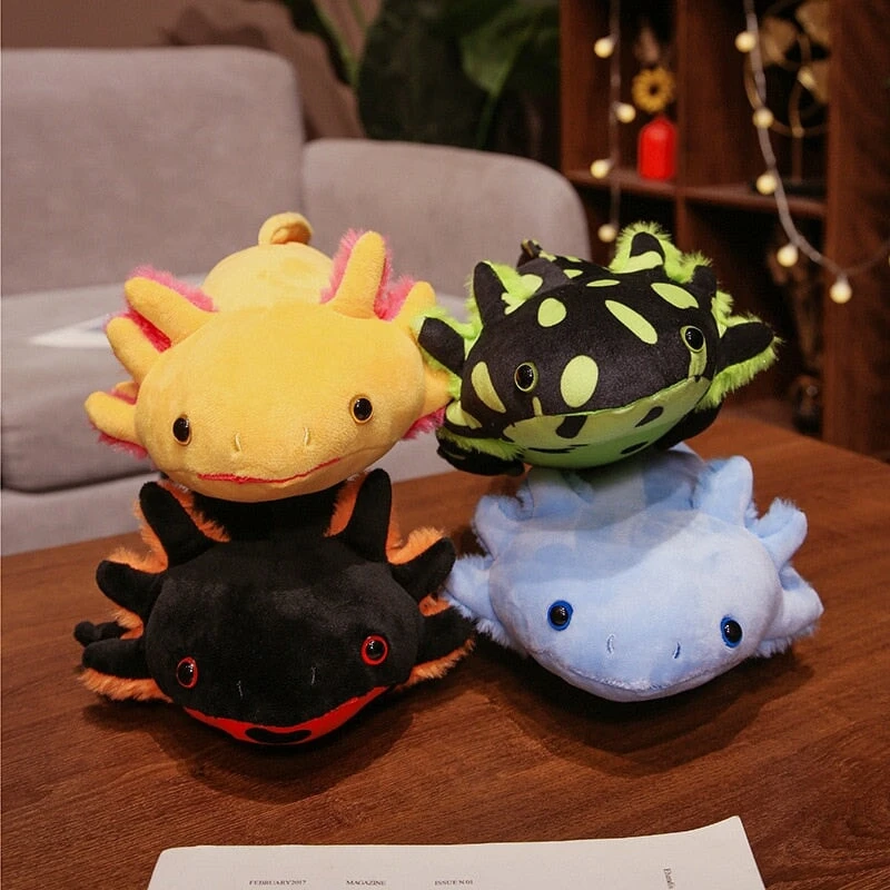 Kawaii Colorful Likelike Axolotl Plushie Family - Image 8