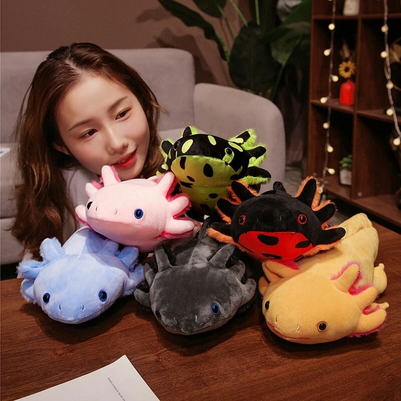 Kawaii Colorful Likelike Axolotl Plushie Family - Image 10