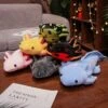 Kawaii Colorful Likelike Axolotl Plushie Family