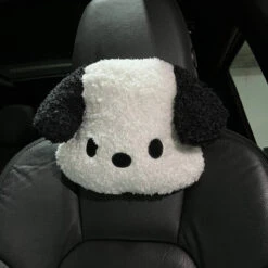 Accessories Kawaii Dog Car Head Rest Plush Pillow