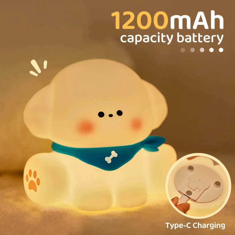 Kawaii Dog Friends LED Night Light - Image 7