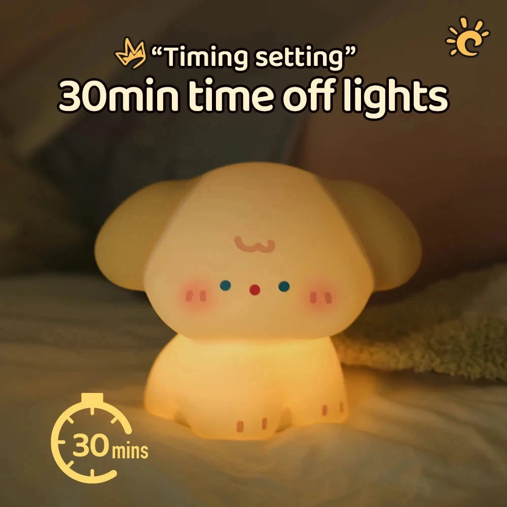Kawaii Dog Friends LED Night Light - Image 5