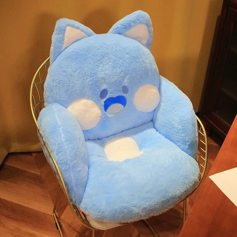 Kawaii Fluffy Fox Chair-shaped Cushions - Image 13
