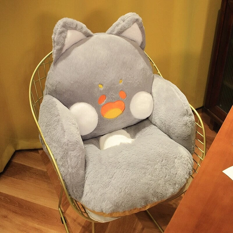 Kawaii Fluffy Fox Chair-shaped Cushions - Image 4
