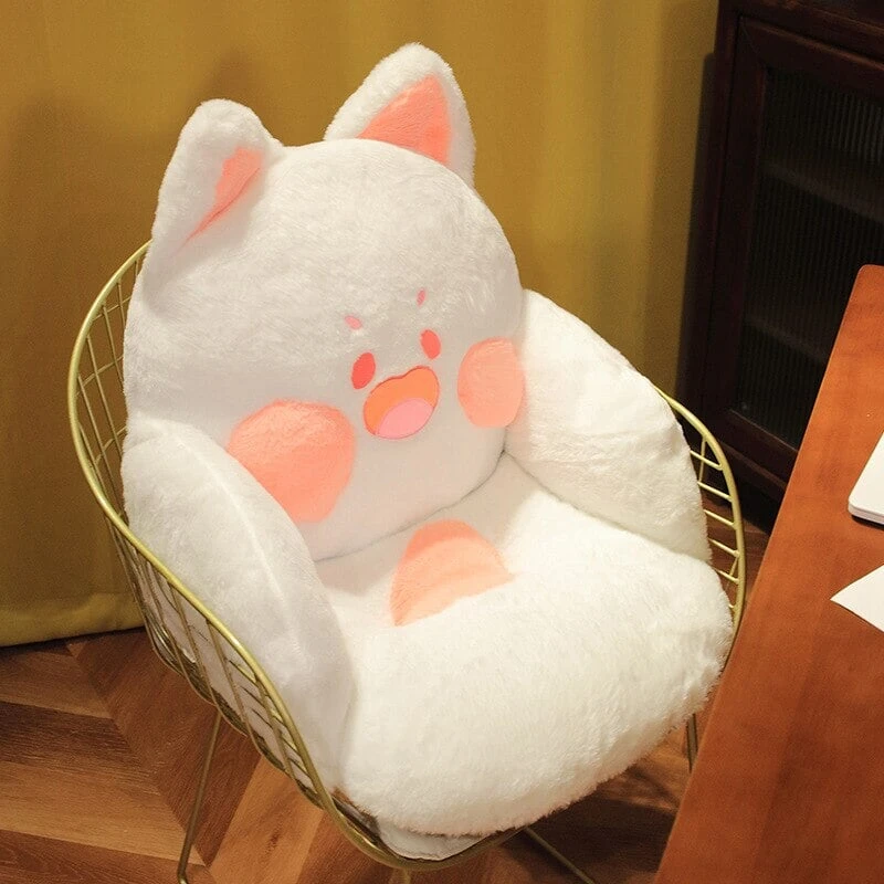 Kawaii Fluffy Fox Chair-shaped Cushions - Image 9