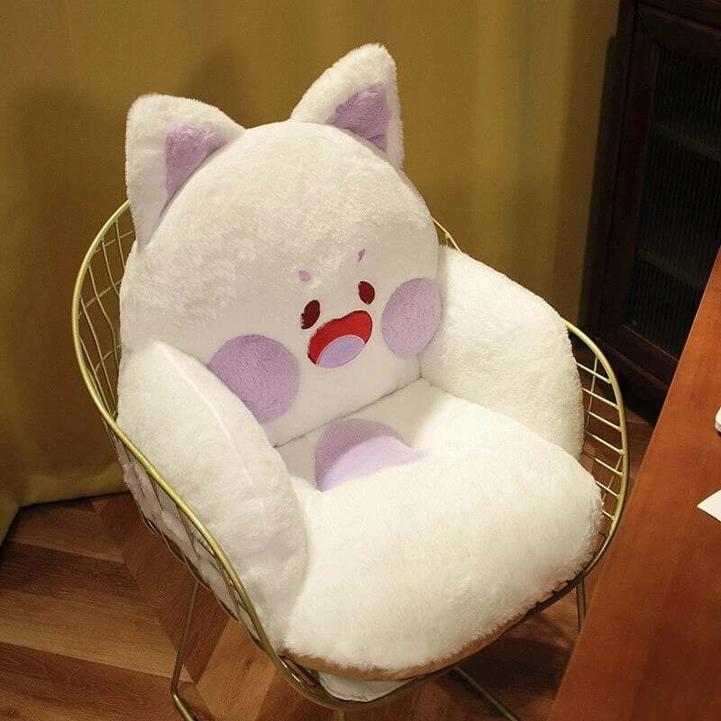 Kawaii Fluffy Fox Chair-shaped Cushions - Image 12