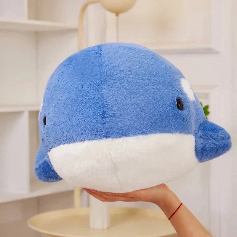 Kawaii Fluffy Gray Blue Killer Whale Plushies - Image 12