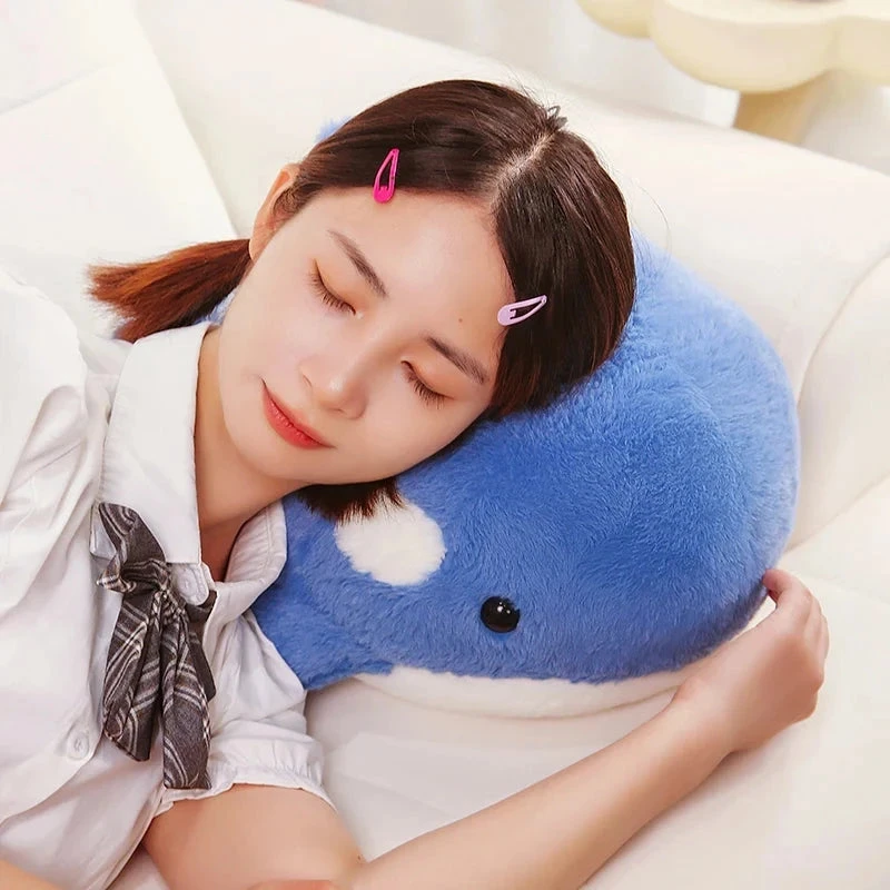 Kawaii Fluffy Gray Blue Killer Whale Plushies - Image 10