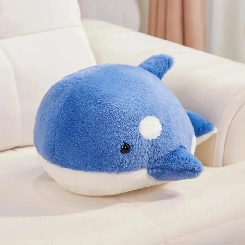 Kawaii Fluffy Gray Blue Killer Whale Plushies - Image 20