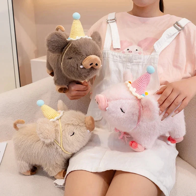 Kawaii Fluffy Wild Boar Plushie - Image 2