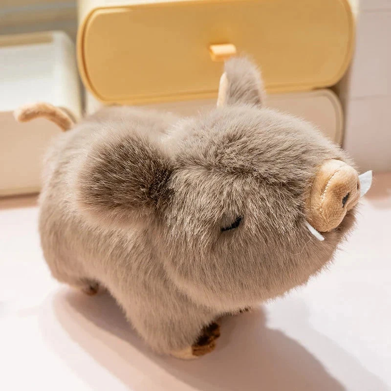 Kawaii Fluffy Wild Boar Plushie - Image 18