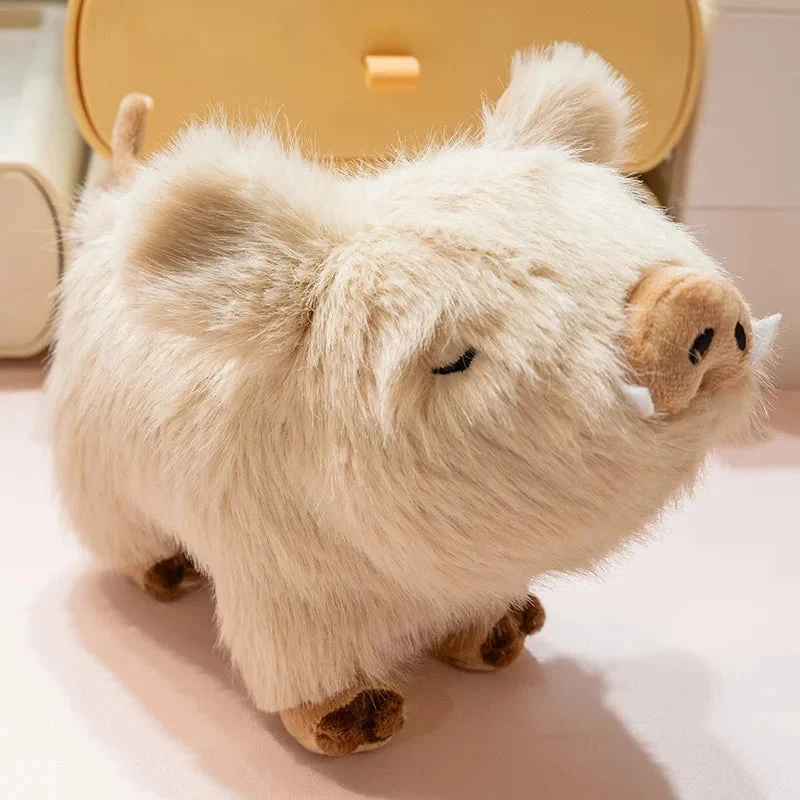 Kawaii Fluffy Wild Boar Plushie - Image 3