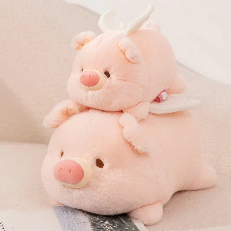 Kawaii Flying Angel Pig Plush - Image 3