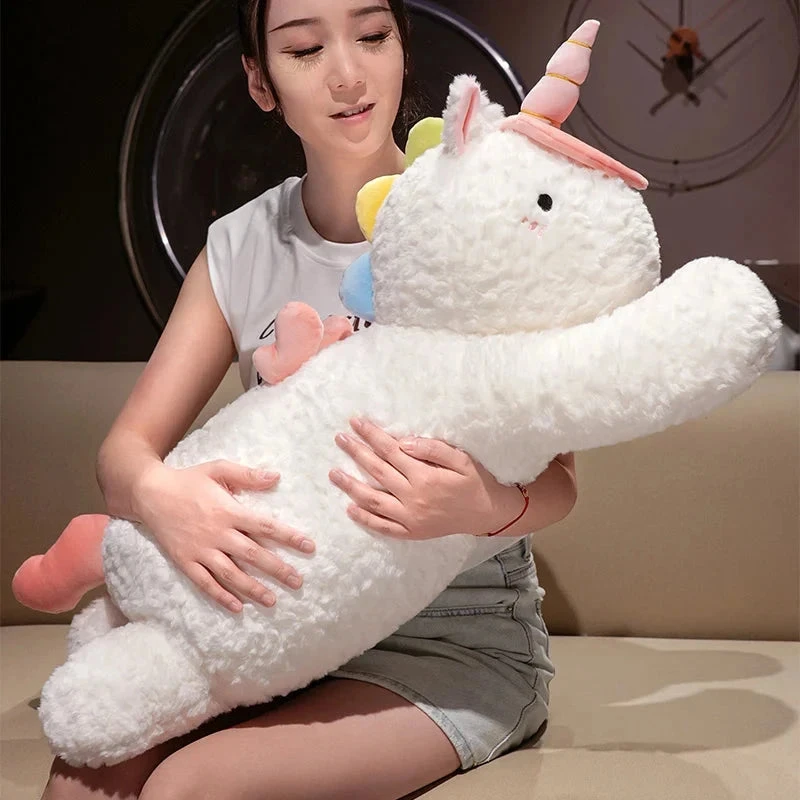 Kawaii Giant Chibi White Unicorn Plushie - Image 17