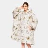Apparel Kawaii Ginger Cat Oversized Thick Blanket Hoodie
