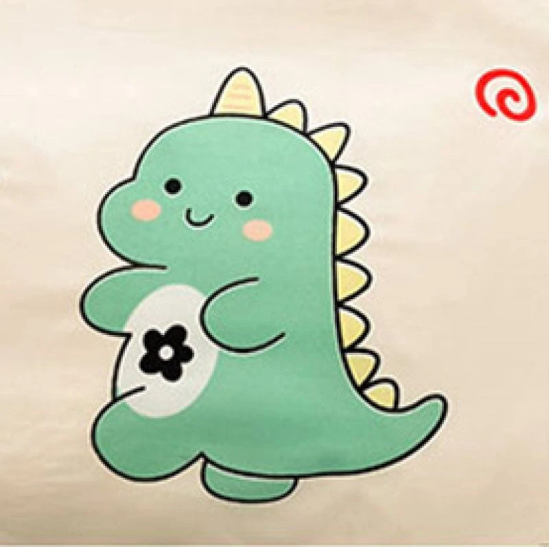 Kawaii Green Dinosaur Floral 120gsm Polyester Bedding Set - Image 9