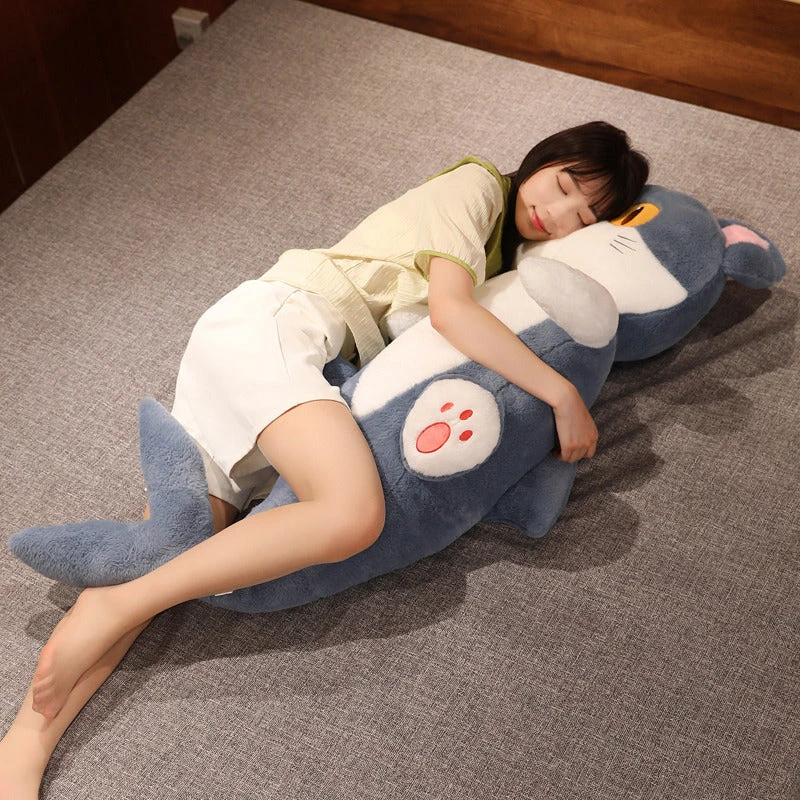 Kawaii Half Dolphin Half Cat Plushie - Image 12