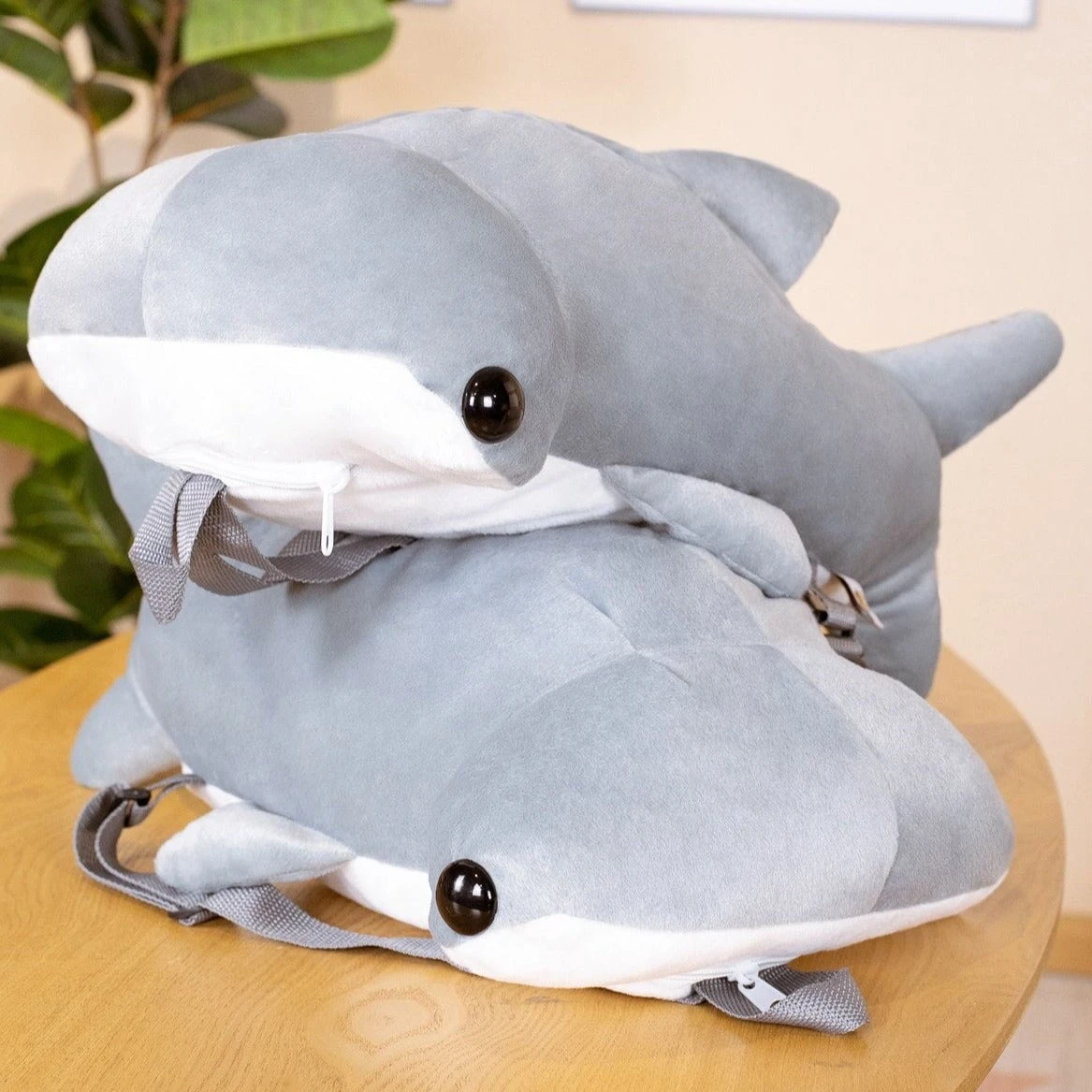 Apparel Kawaii Hammerhead Shark Plush Backpack - Image 2
