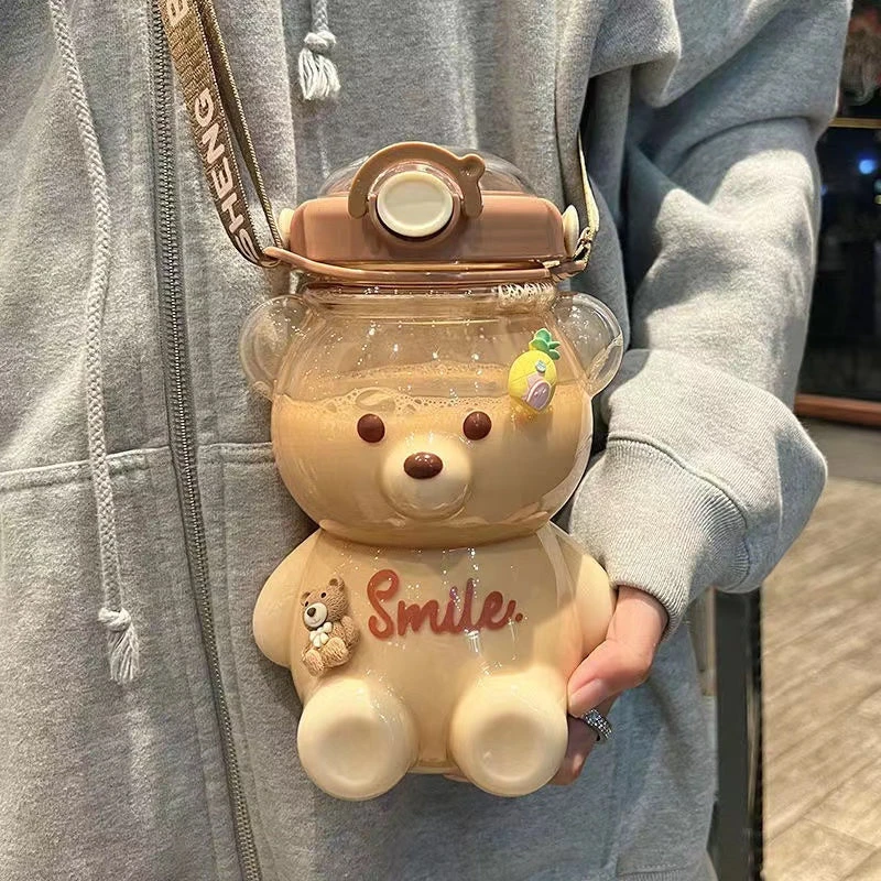 Kawaii Jumbo Bear Shaped Bottle With Strap - Image 2