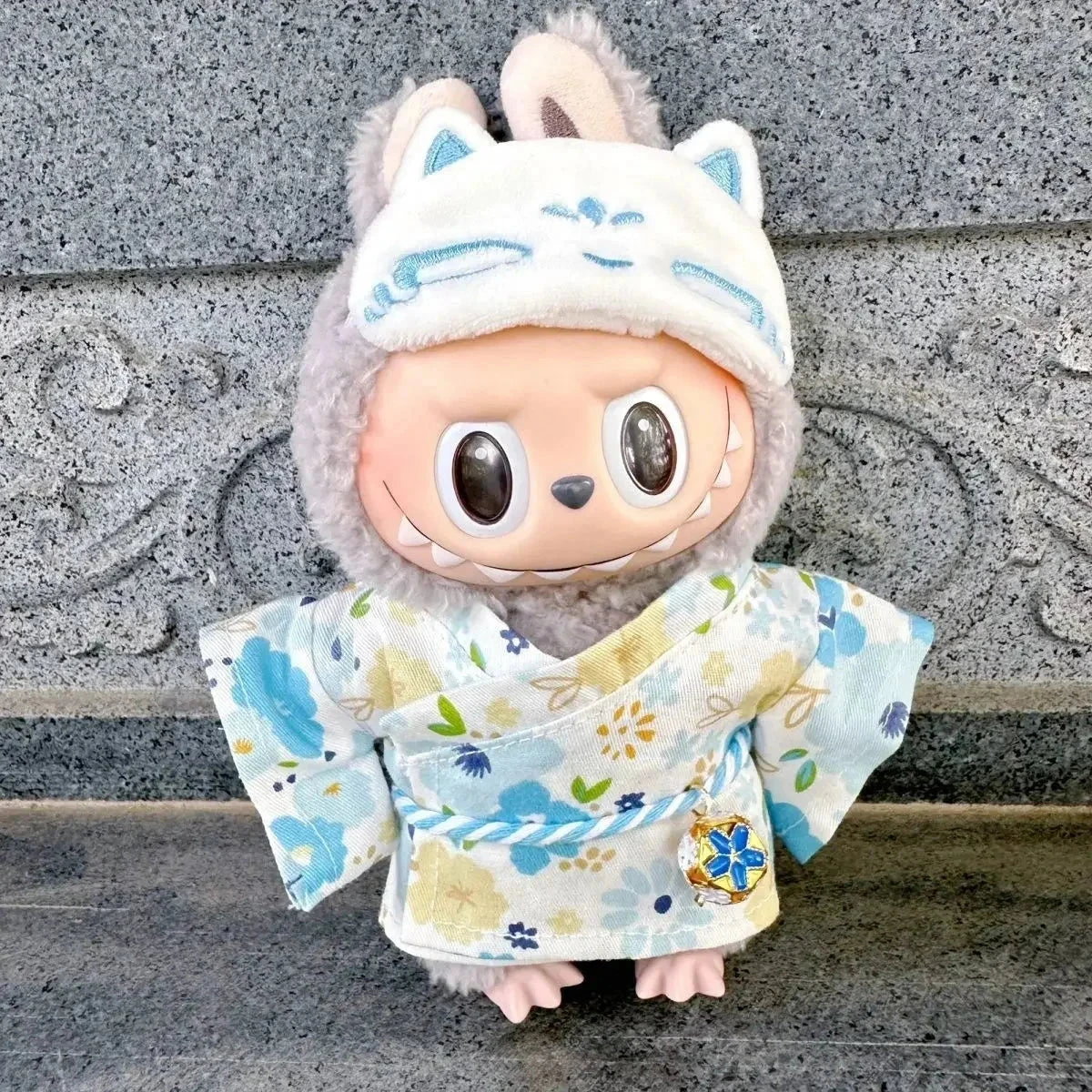 Accessories Kawaii Labubu Kitsune Fox Japanese Kimono Outfit - Image 4