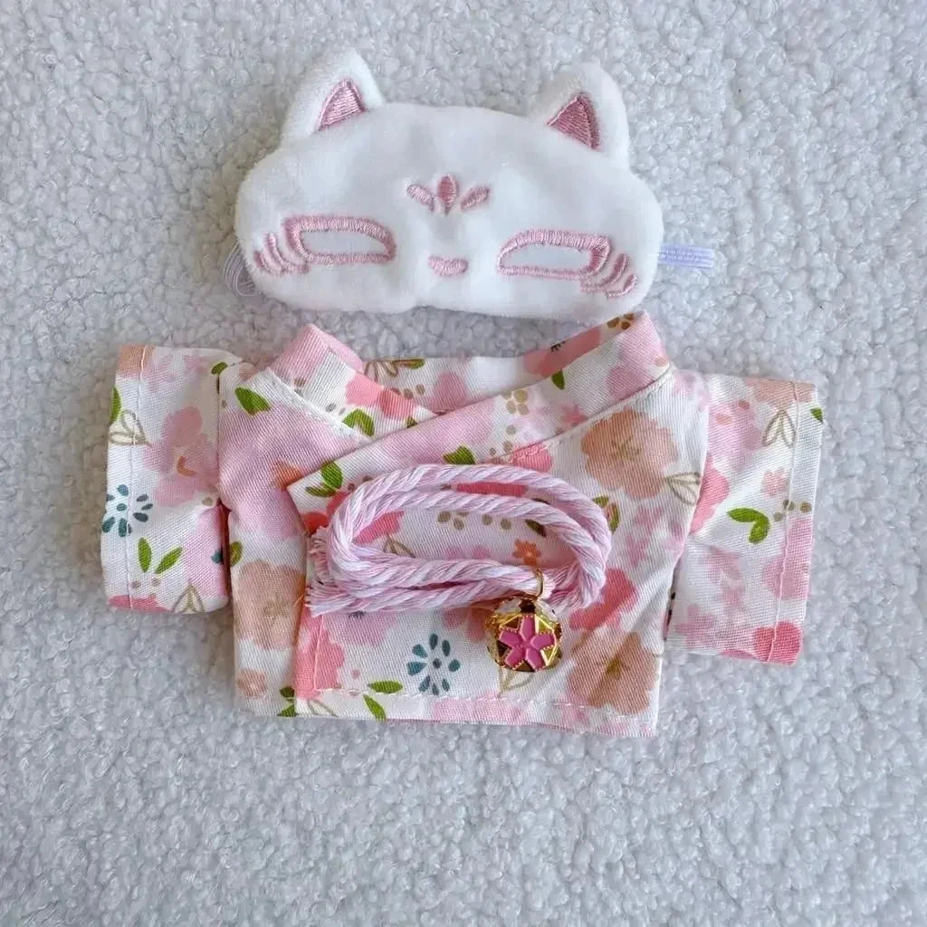 Accessories Kawaii Labubu Kitsune Fox Japanese Kimono Outfit - Image 5