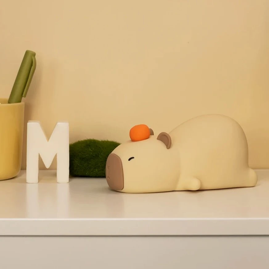 Kawaii Laying Capybara LED Night Light - Image 9