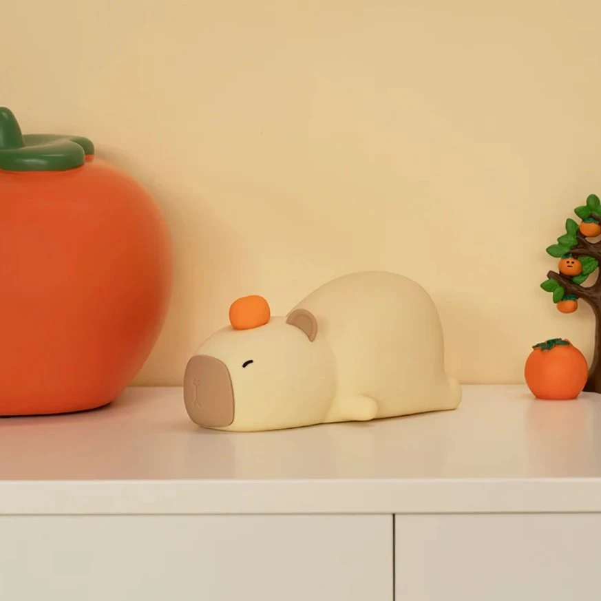 Kawaii Laying Capybara LED Night Light - Image 8