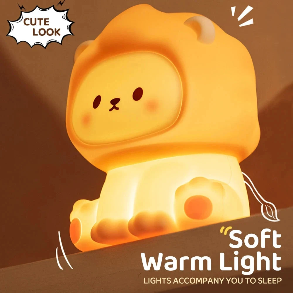 Kawaii Lion LED Night Light - Image 7