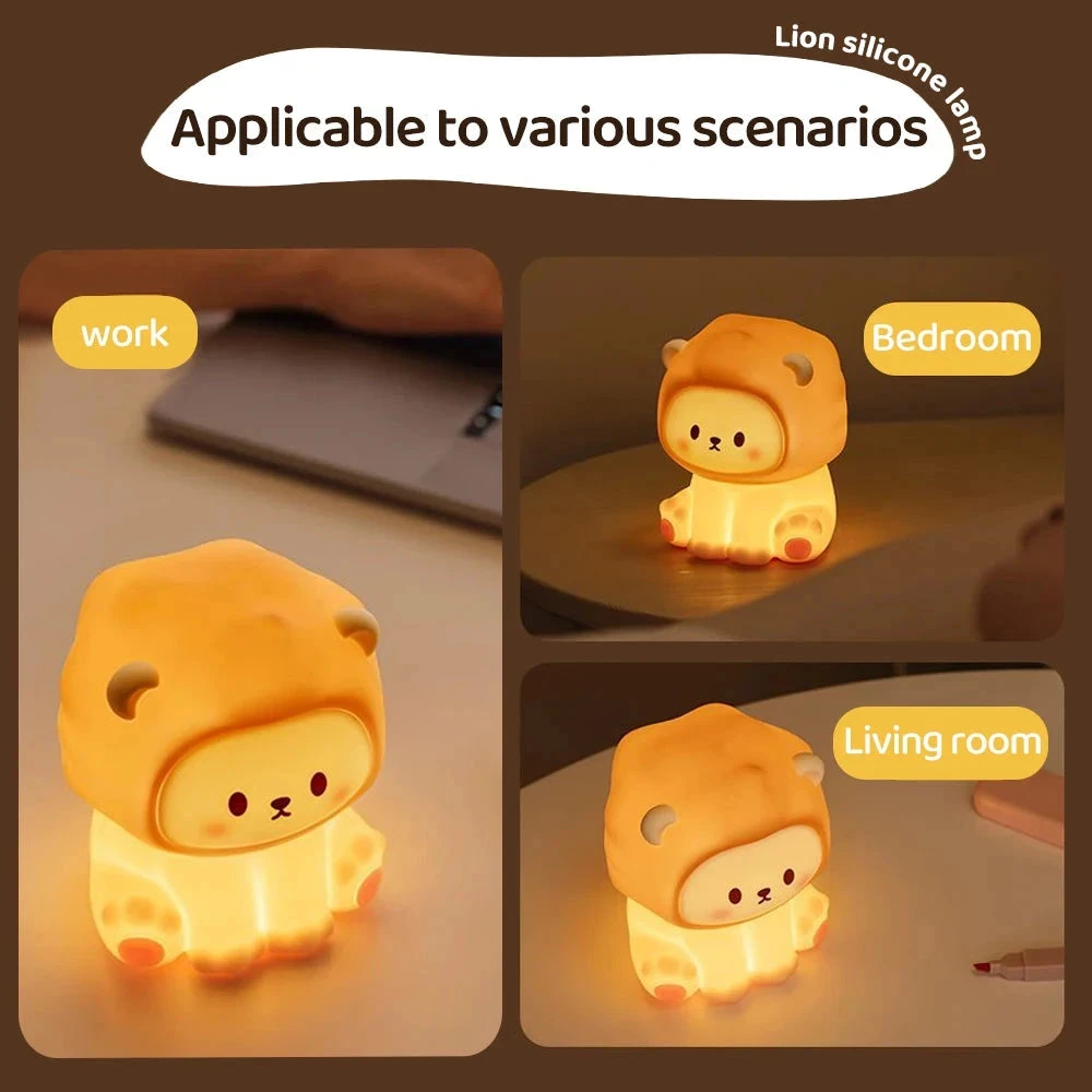 Kawaii Lion LED Night Light - Image 6