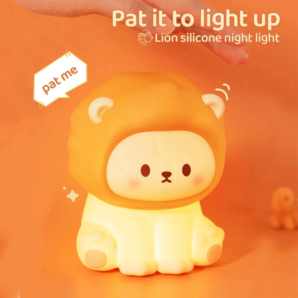 Kawaii Lion LED Night Light - Image 3
