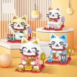 Kawaii Lucky Fortune Cat Nano Building Sets
