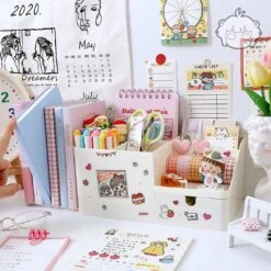 Accessories Kawaii Multifunctional Desktop Organiser