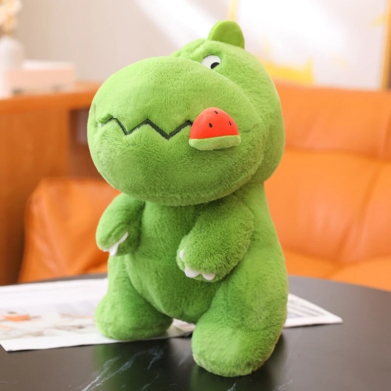 Kawaii Pink Green Fluffy Dinosaur Plushies - Image 5