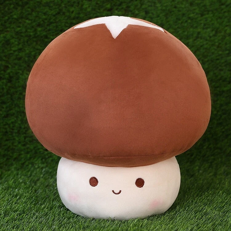 Kawaii Red Brown White Mushroom Plushie Family - Image 4