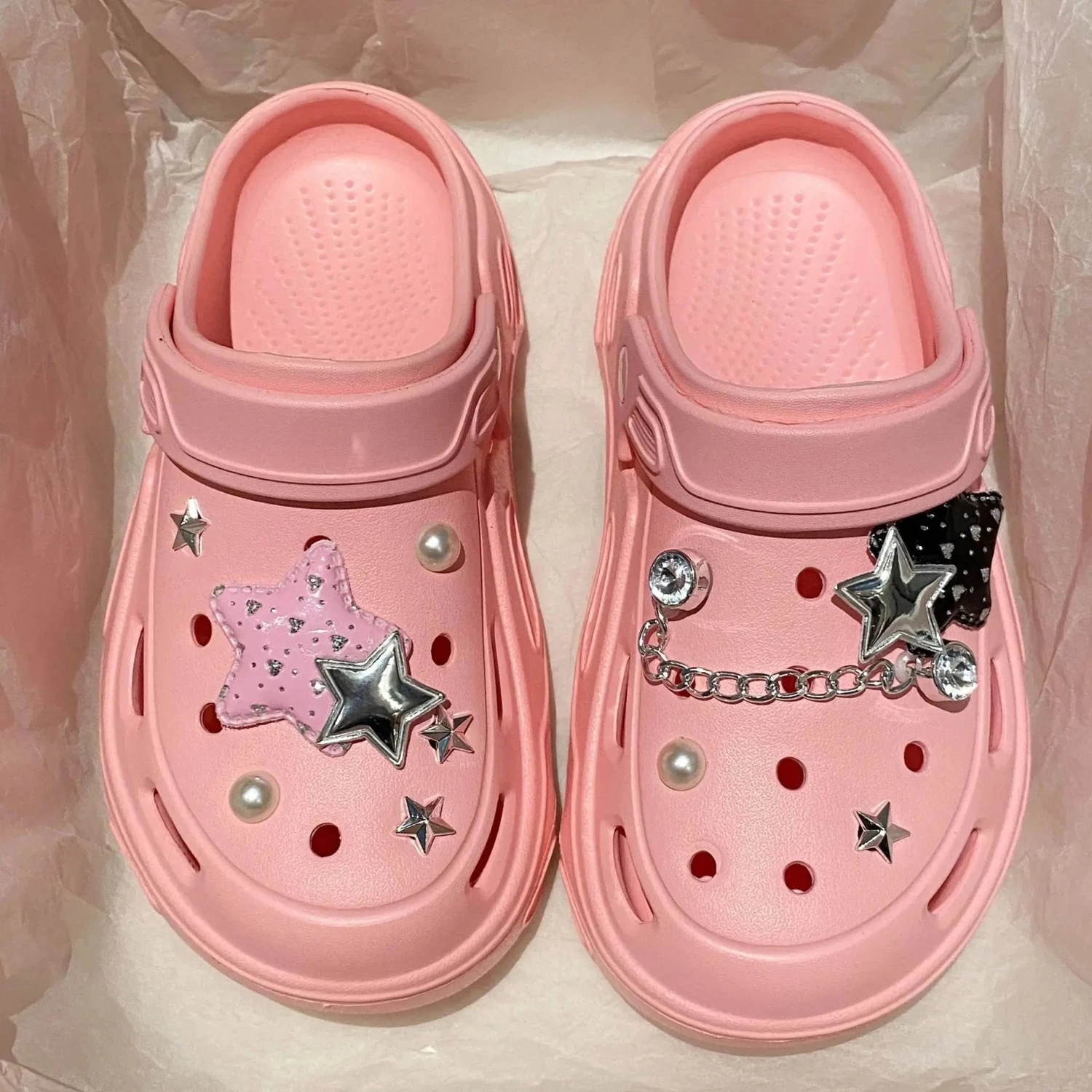 Apparel Kawaii Star Chunky Platform Clogs - Image 14