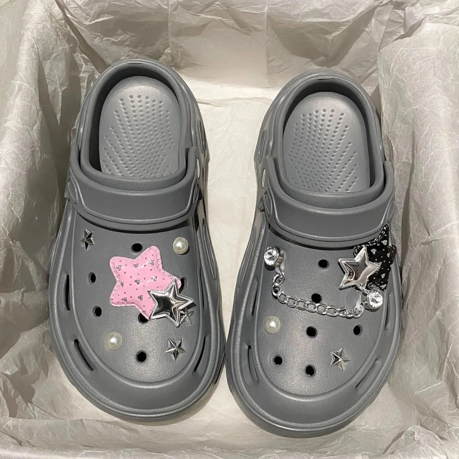 Apparel Kawaii Star Chunky Platform Clogs - Image 20