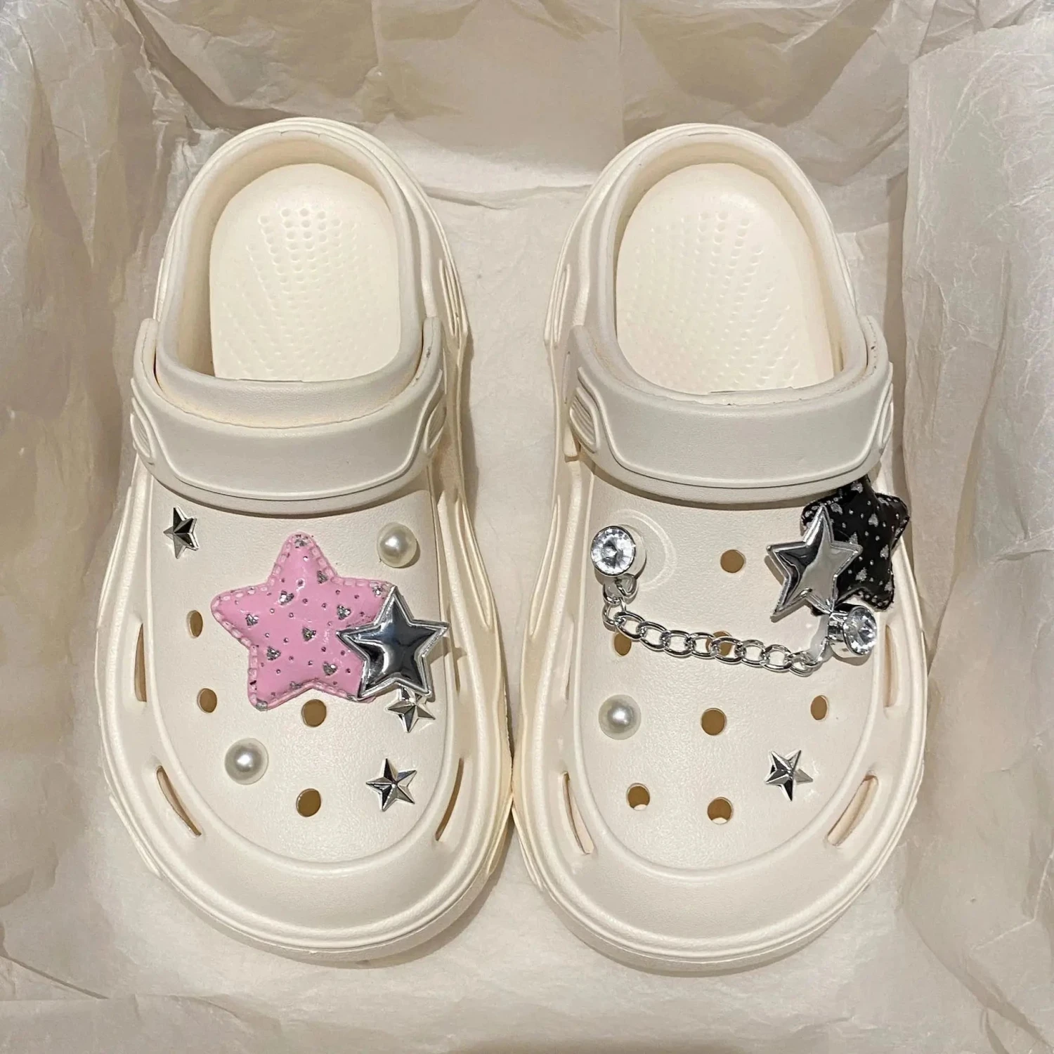 Apparel Kawaii Star Chunky Platform Clogs - Image 10