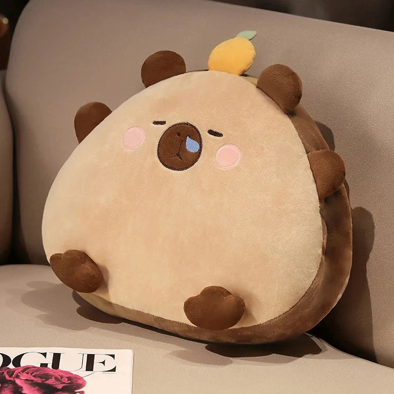 Kawaii Triangle Capybara Plush Pillows With Blanket - Image 9