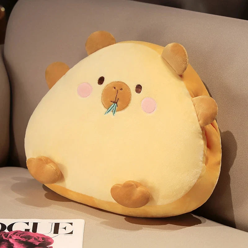 Kawaii Triangle Capybara Plush Pillows With Blanket - Image 10