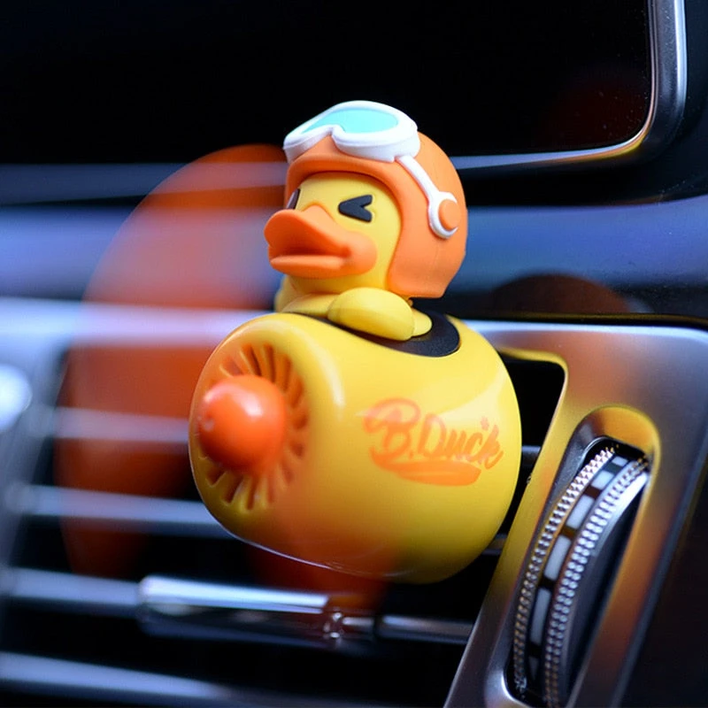 Kawaii Winking B-Duck Pilot Car Air Refresher Perfume Accessories