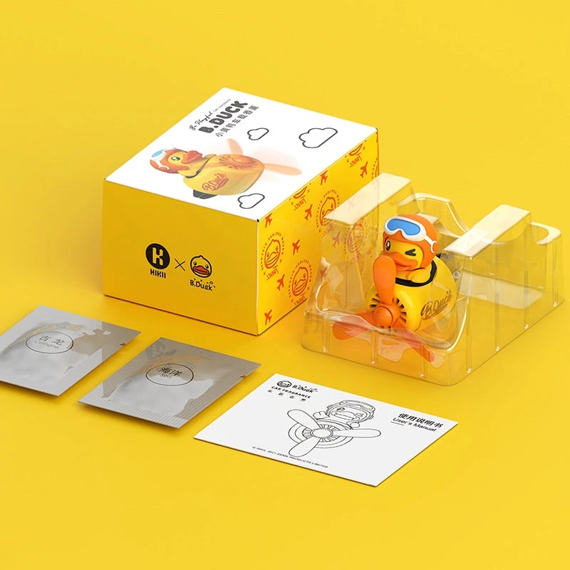 Kawaii Winking B-Duck Pilot Car Air Refresher Perfume Accessories - Image 5