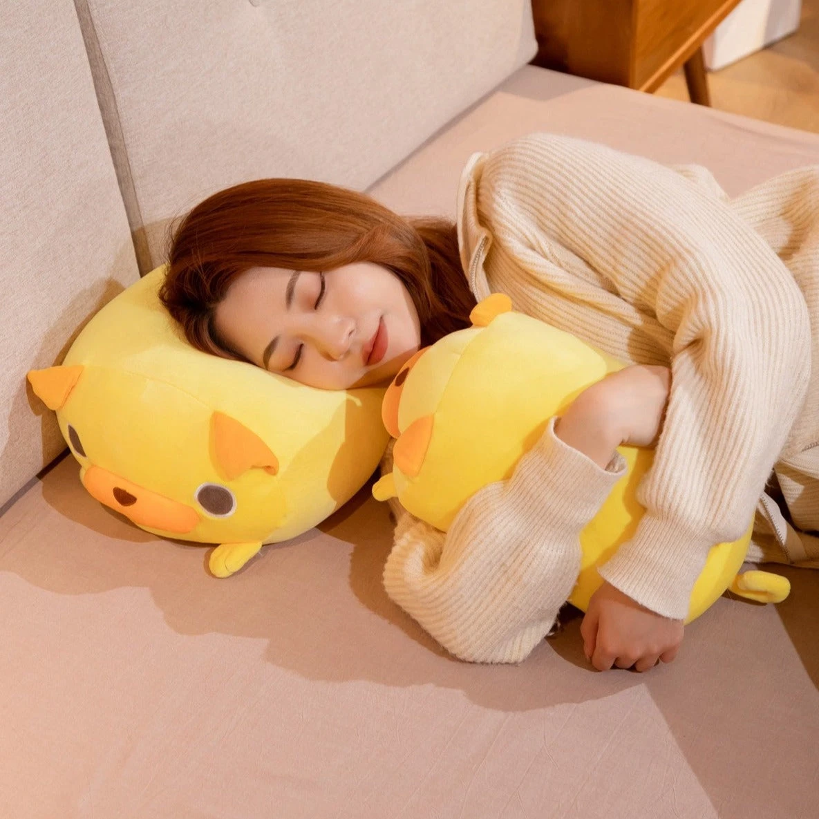 Kawaii Yellow Pug Plushies - Image 4