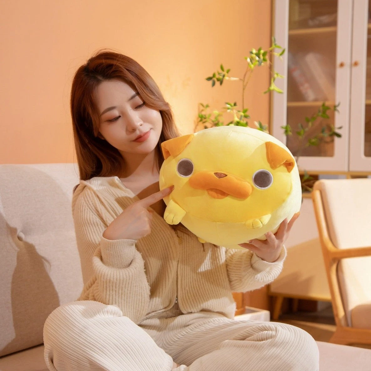 Kawaii Yellow Pug Plushies - Image 6