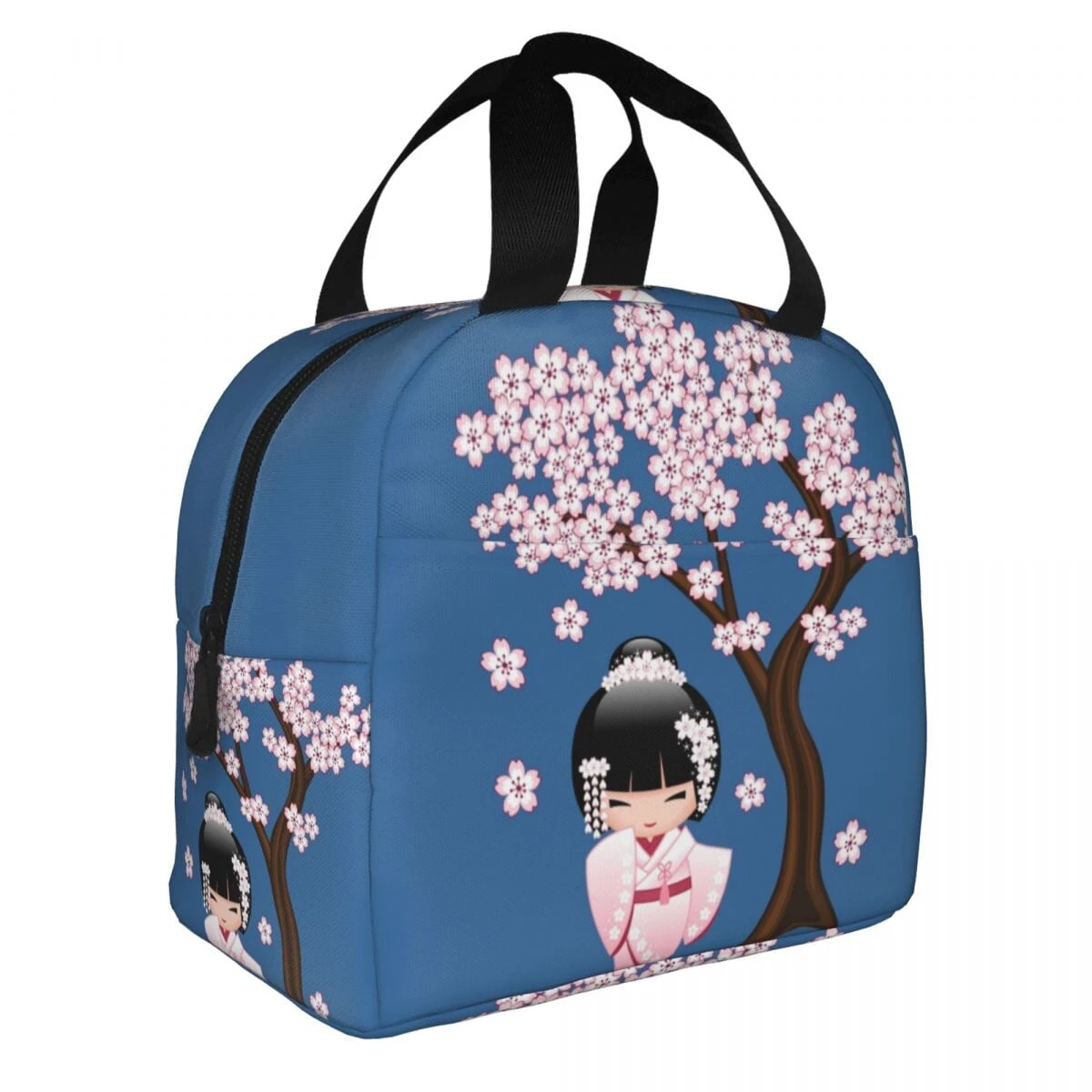Kokeshi Doll Sakura Lunch Bag - Image 12