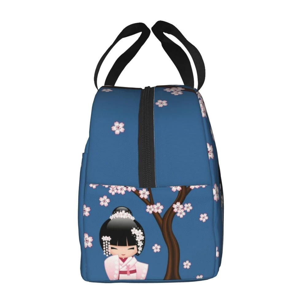 Kokeshi Doll Sakura Lunch Bag - Image 8