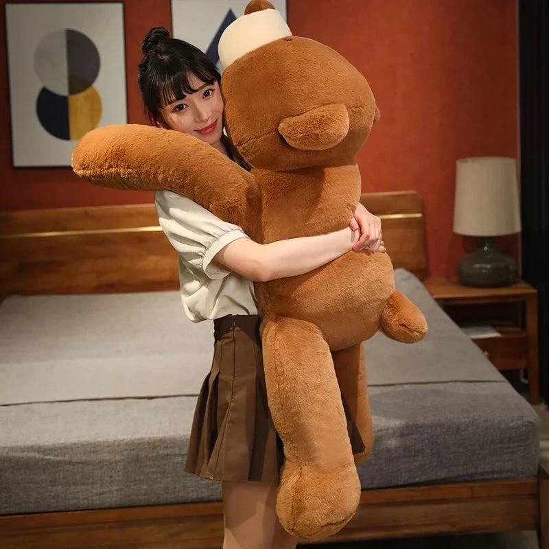 Kumo The Fluffy Brown Bear Plushie - Image 4