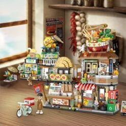 Lemon Tea & Noodle Shop Micro Building Sets